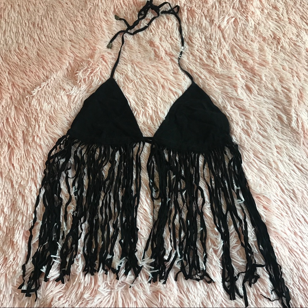 Forever 21 Fringe Crop Top